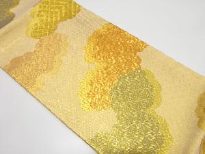 本場筑前博多　佐賀錦　雲に古典柄織り出し　袋帯